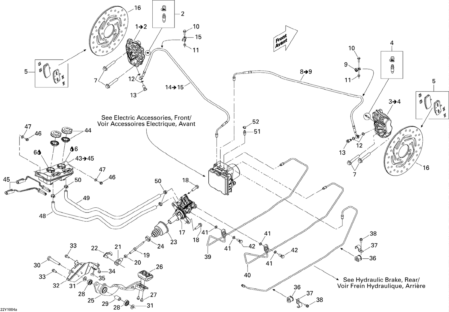 06- Hydraulic Brake, Front SE5 Electronic