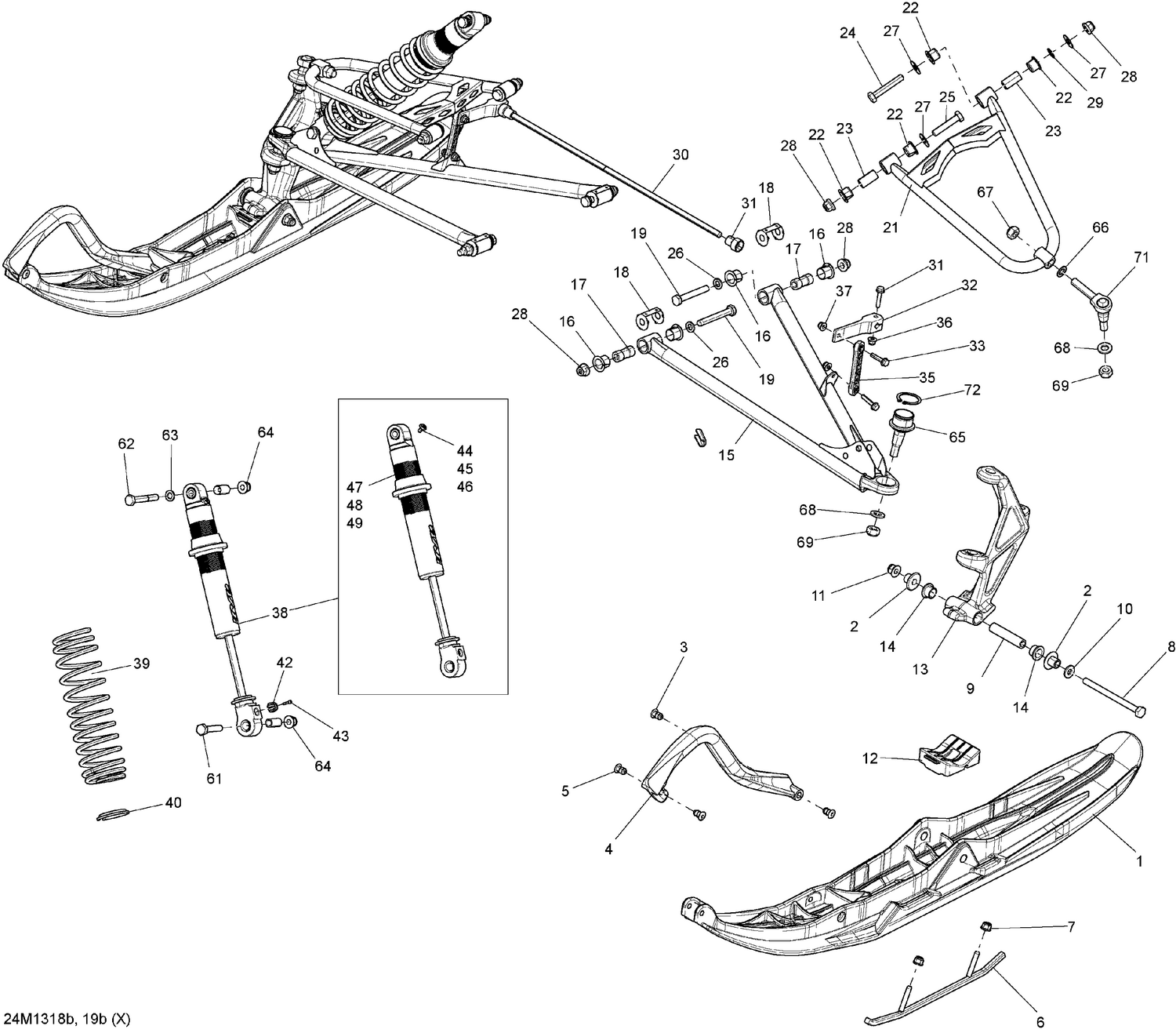 07- Front Suspension And Ski X