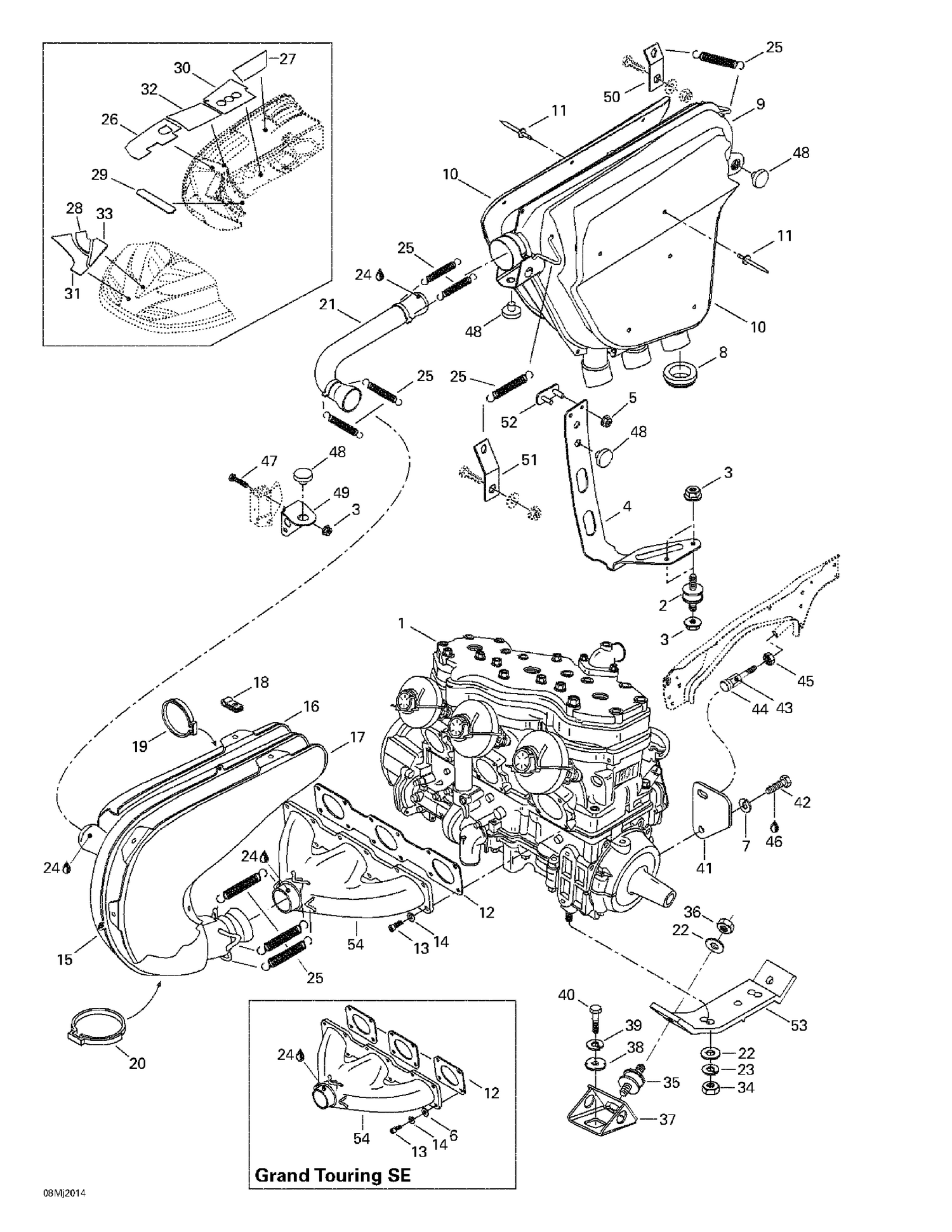 01- Engine Support And Muffler