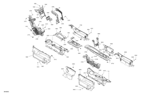 07- Cab Interior - Center Console Schematic