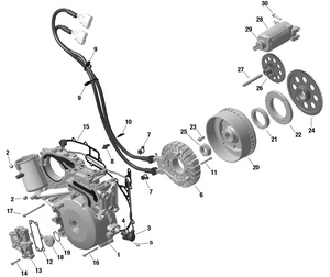 01- Rotax - Magneto And Electric Starter Schematic
