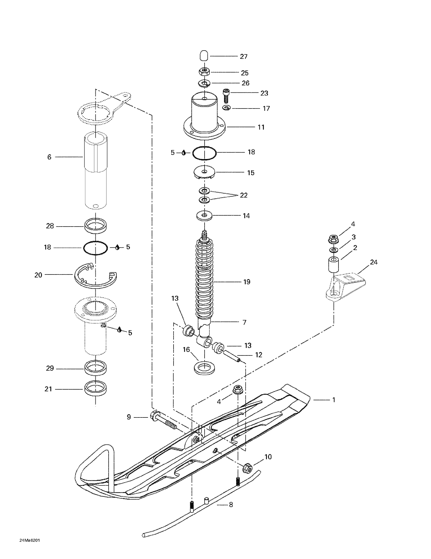 07- Front Suspension And Ski