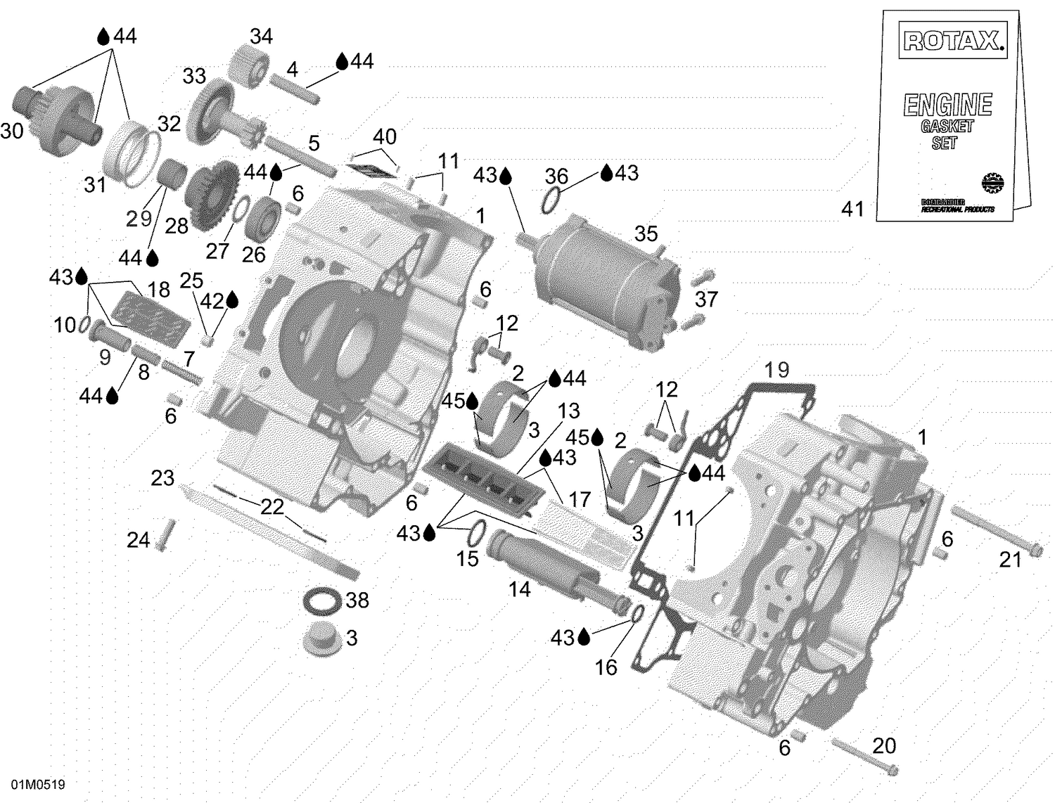 01- Crankcase And Starter