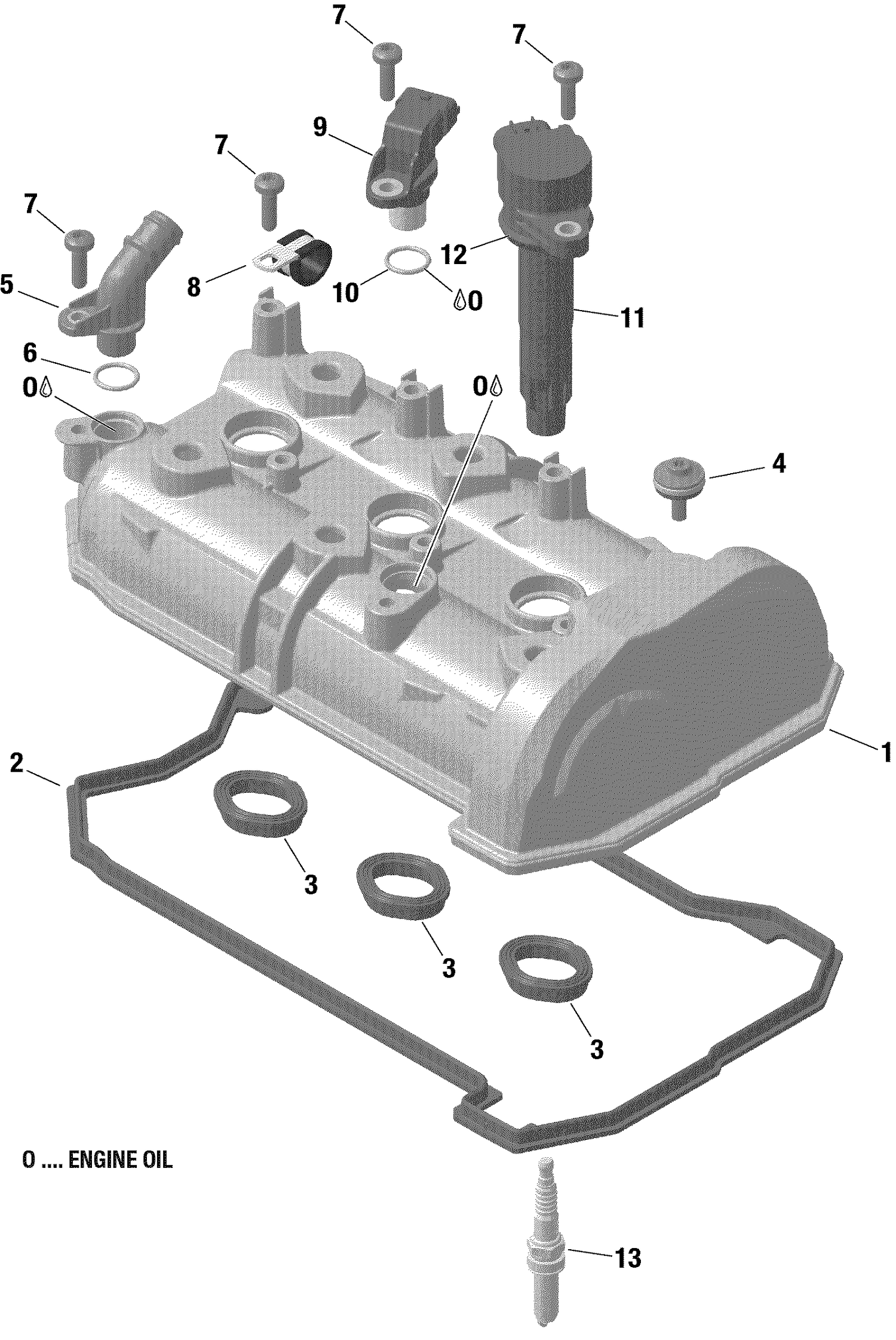 01- Valve Cover 900 HO