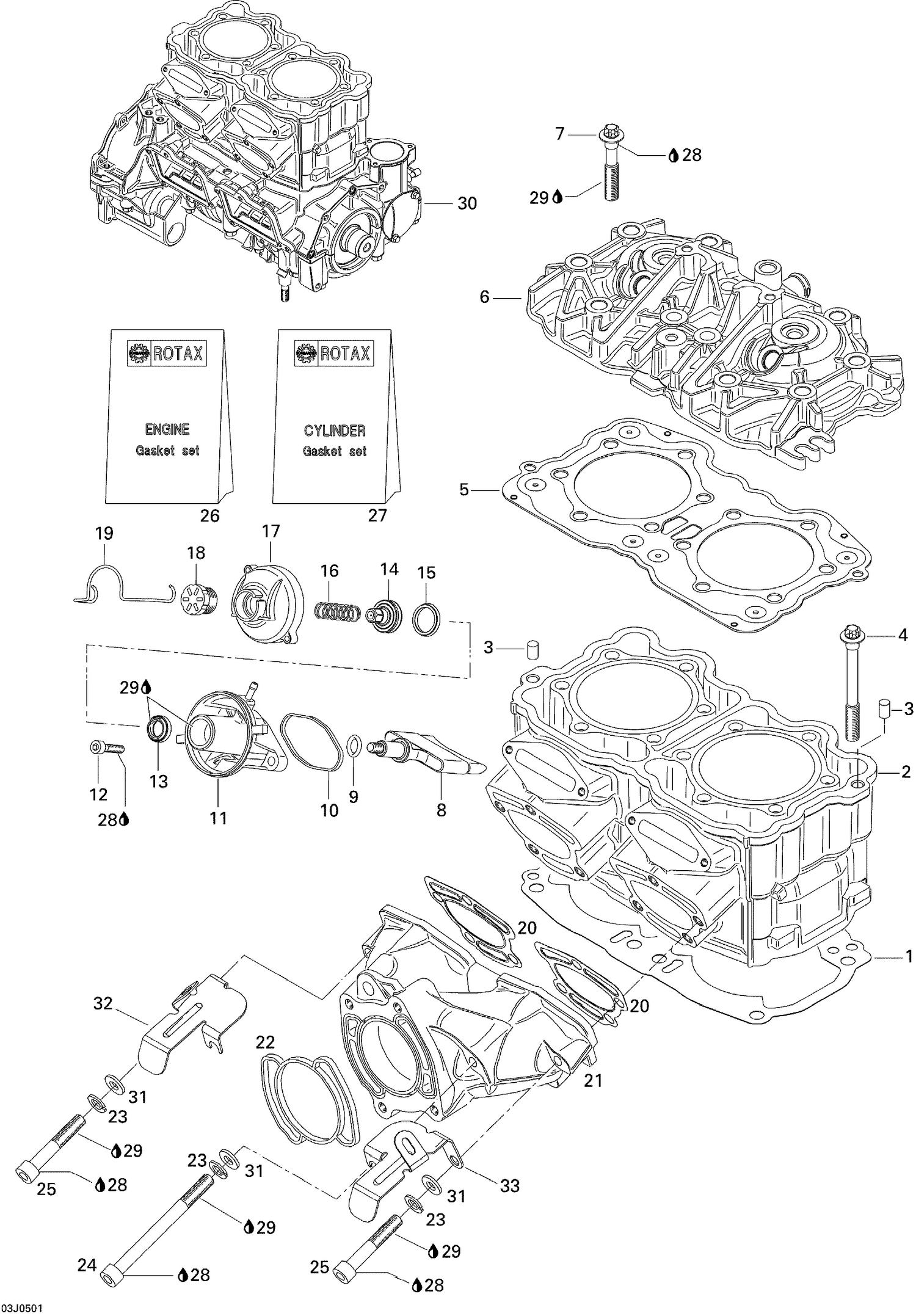 01- Cylinder And Exhaust Manifold