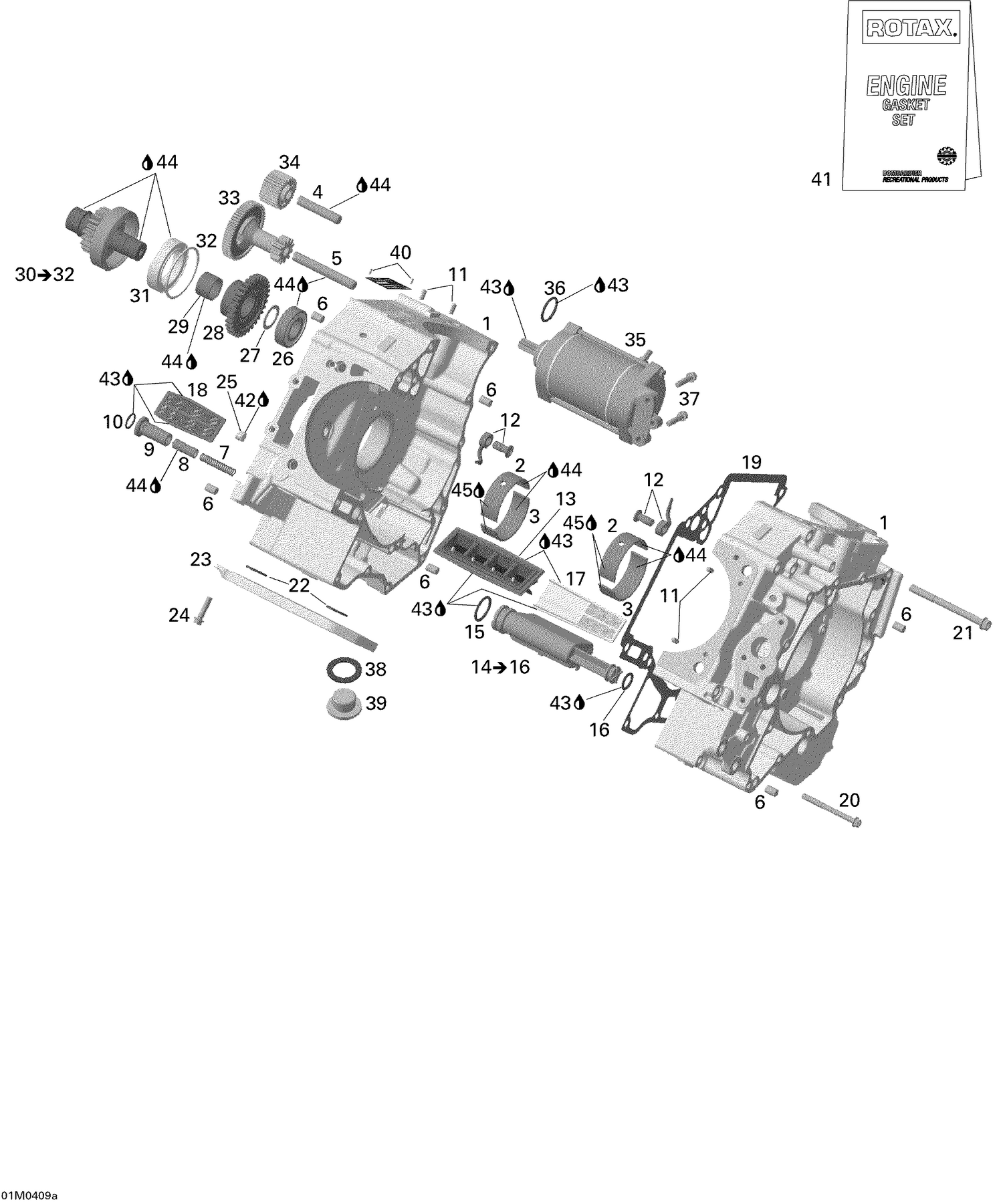 01- Crankcase And Electric Starter