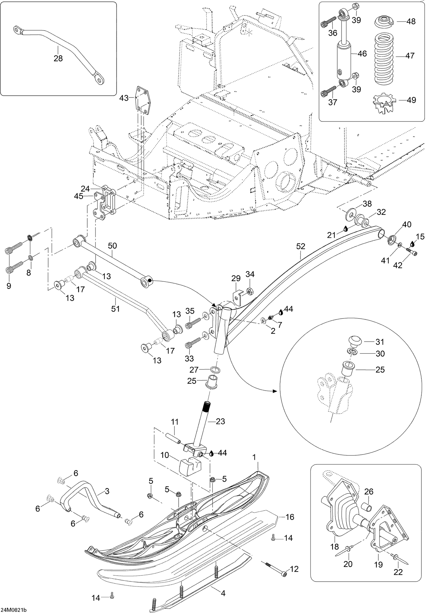 07- Front Suspension And Ski 600HO SDI