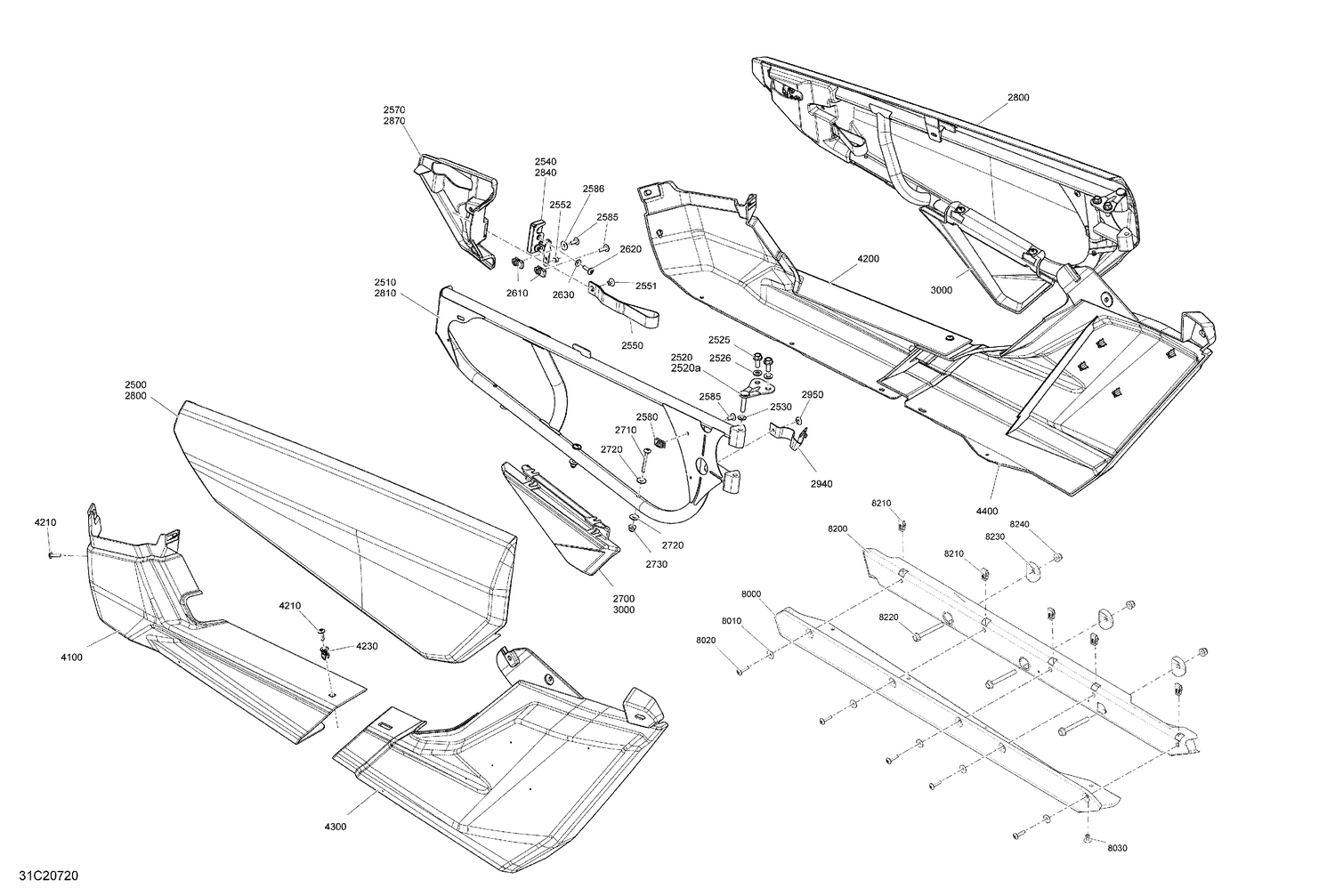 09- Body - Door Section - XRC - Orange