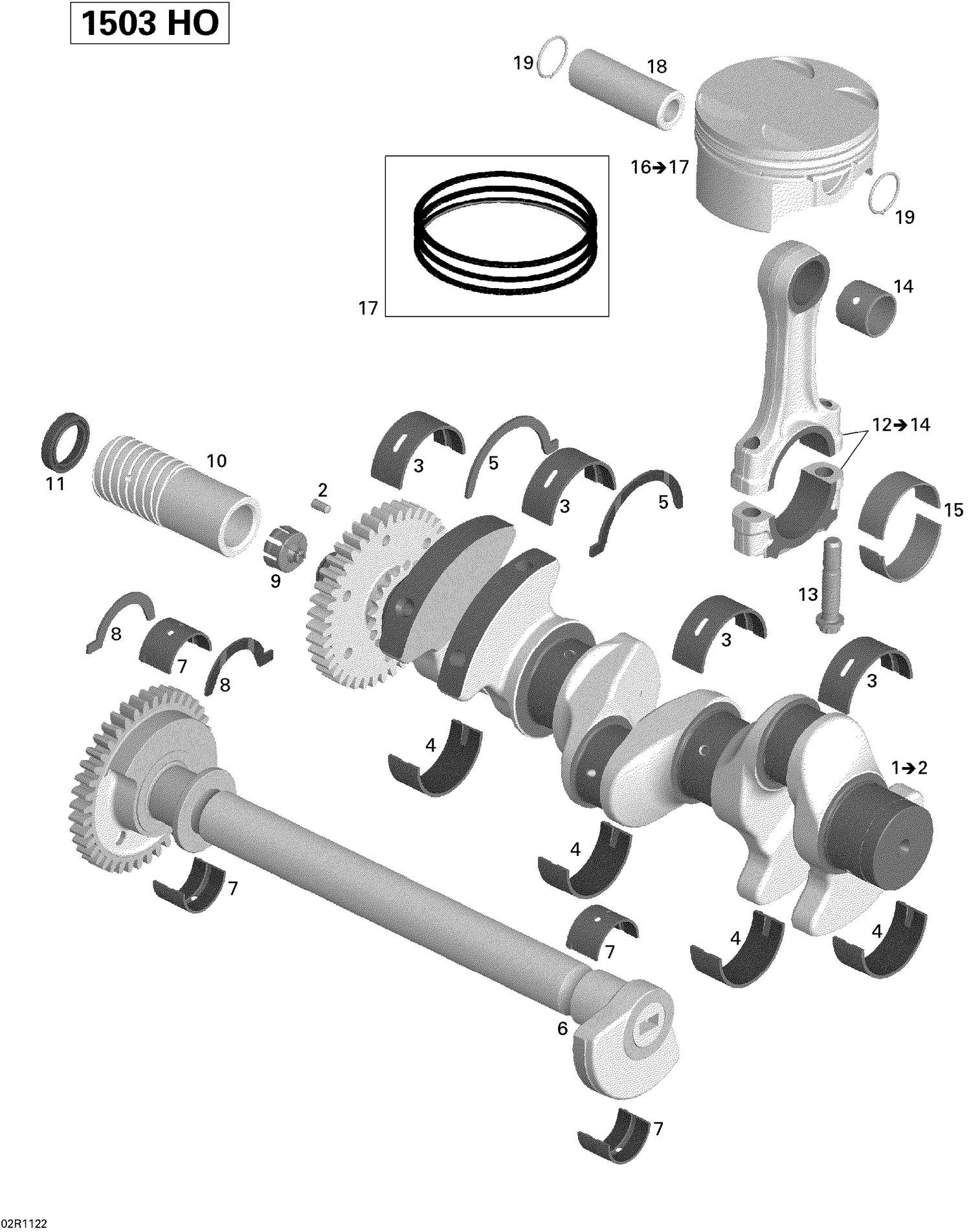 01- Crankshaft, Pistons And Balance Shaft