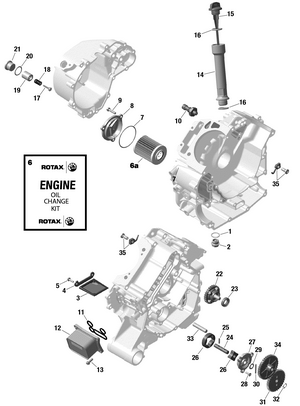 01- Rotax - Engine Lubrication - Except Ltd Cab Schematic