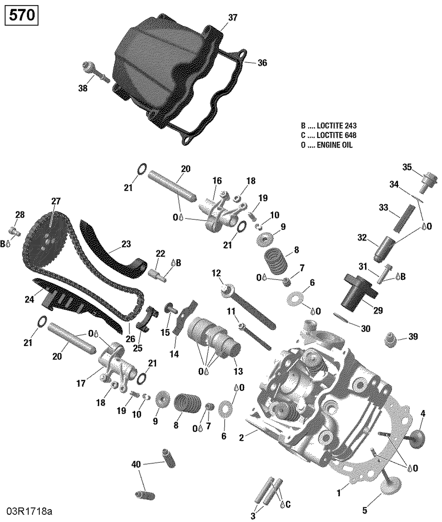 01- ROTAX - Cylinder Head, Front