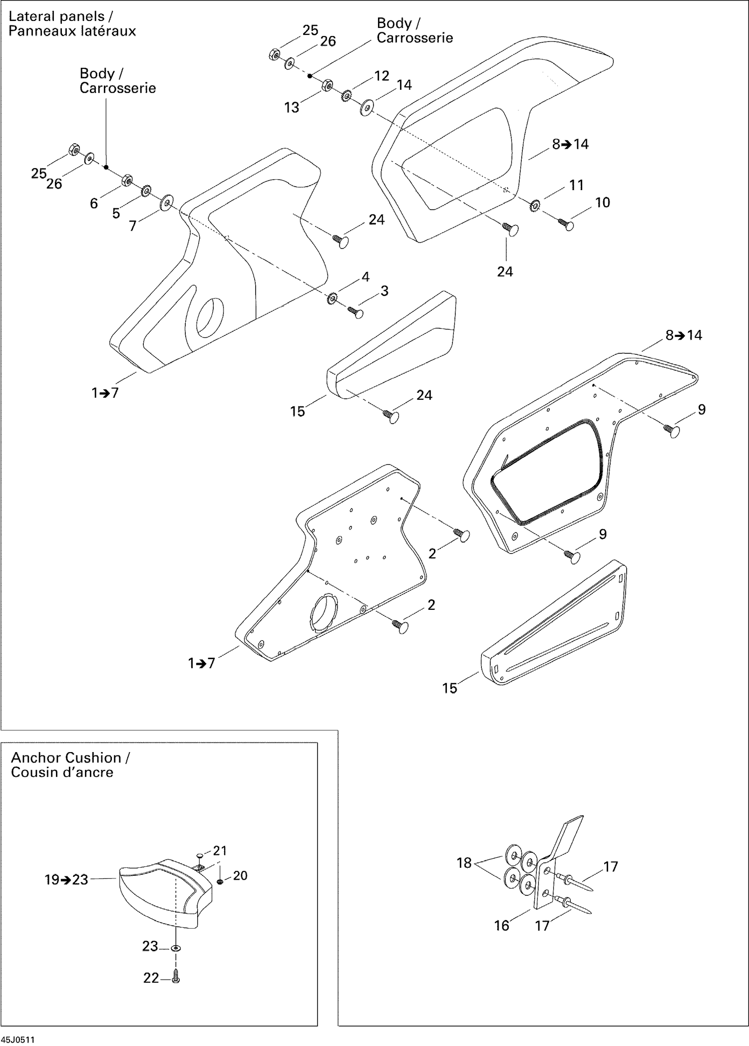 09- Lateral Panel And Anchor Cushion