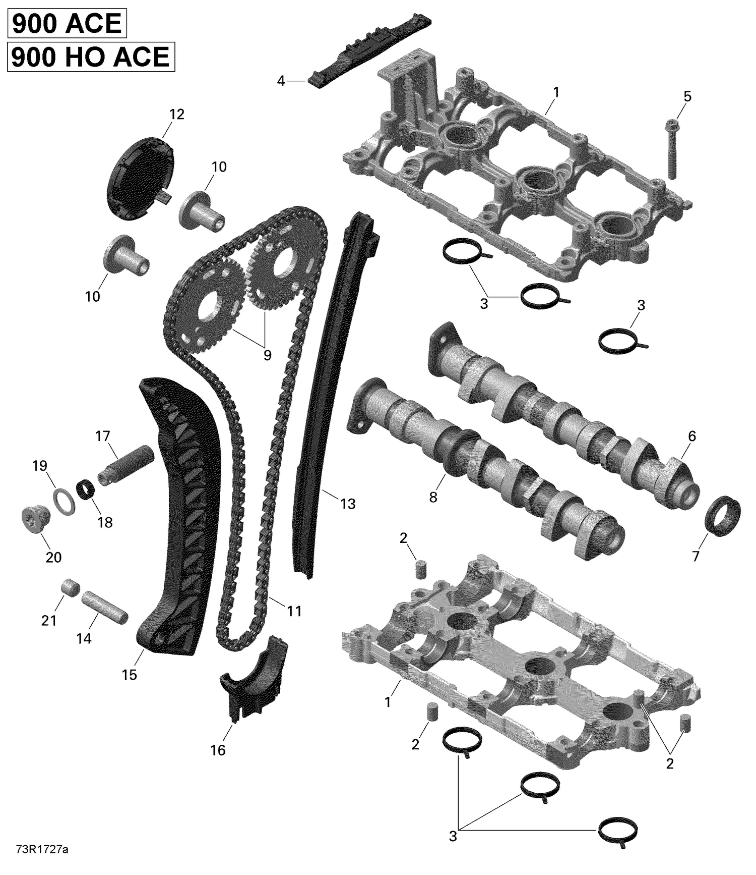 01- Valve Train - 900-900 HO ACE