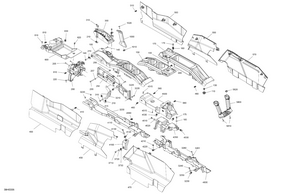 07- Cab Interior - Center Console Schematic