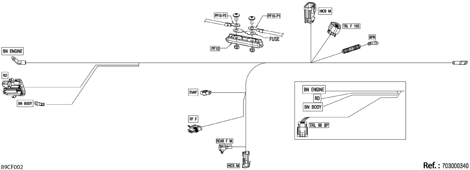 08- Electric - Voltage Regulator Wiring Harness - 710007653