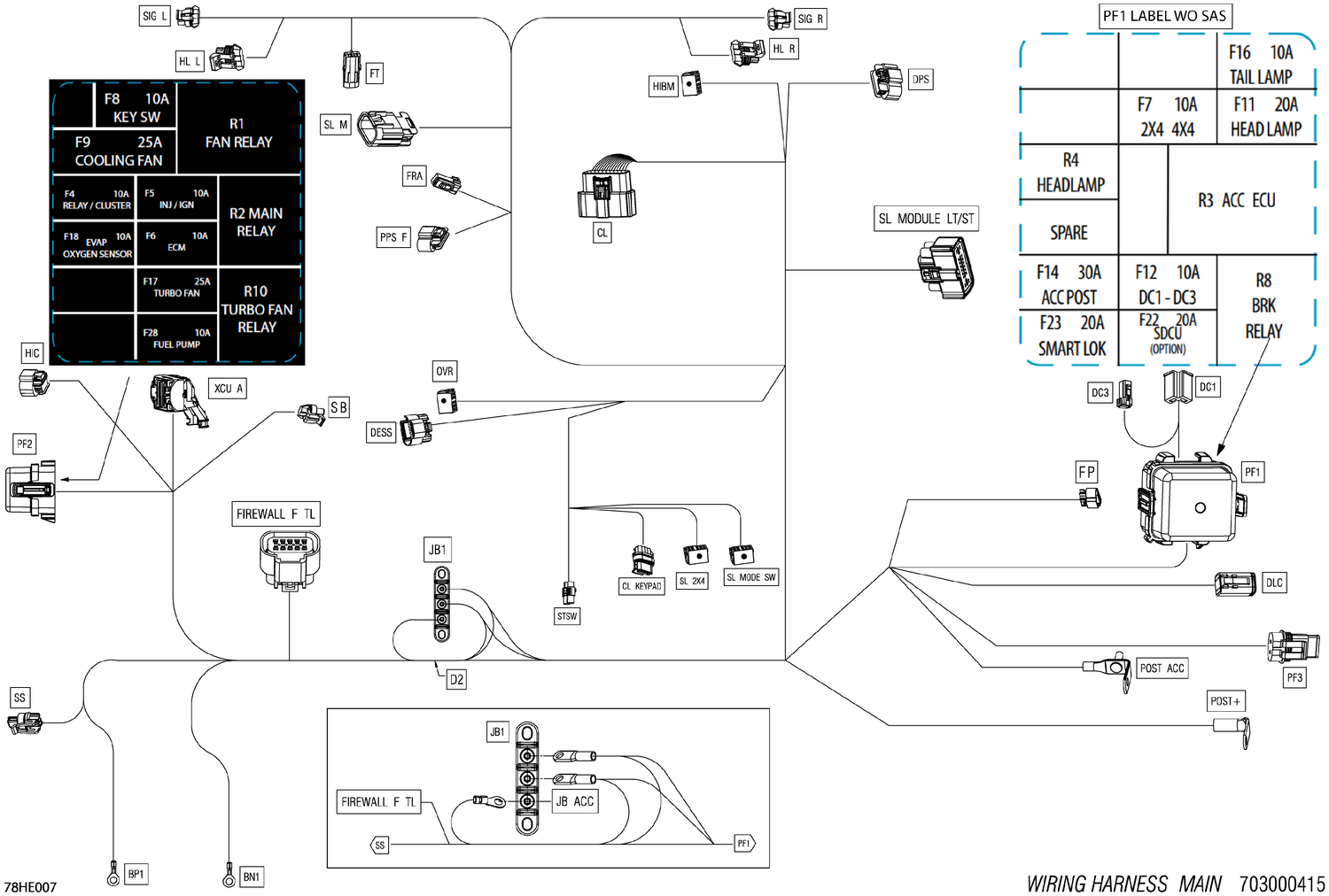 08- Electric - Main Harness - 710008828