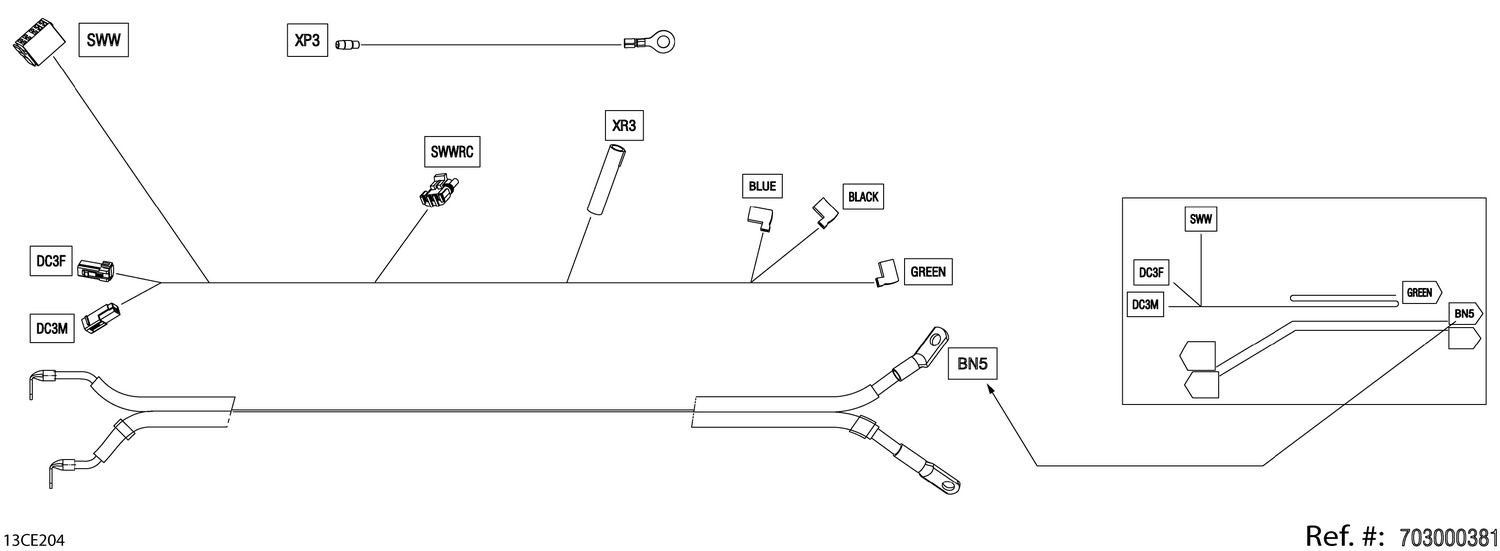 08- Electric - Winch Wiring Harness - 710008183