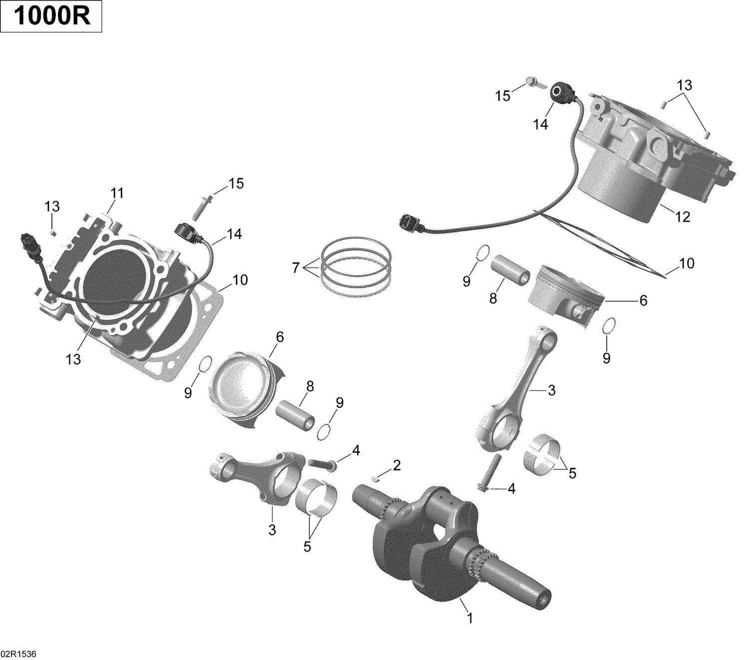 01- Crankshaft, Piston And Cylinder Turbo _02R1536