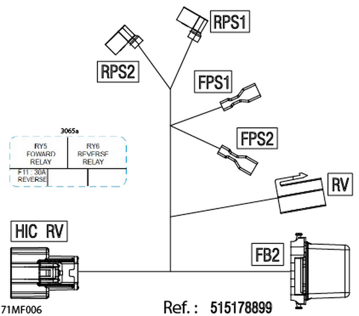 08- Electric - Reverse Wiring Harness - 515178899