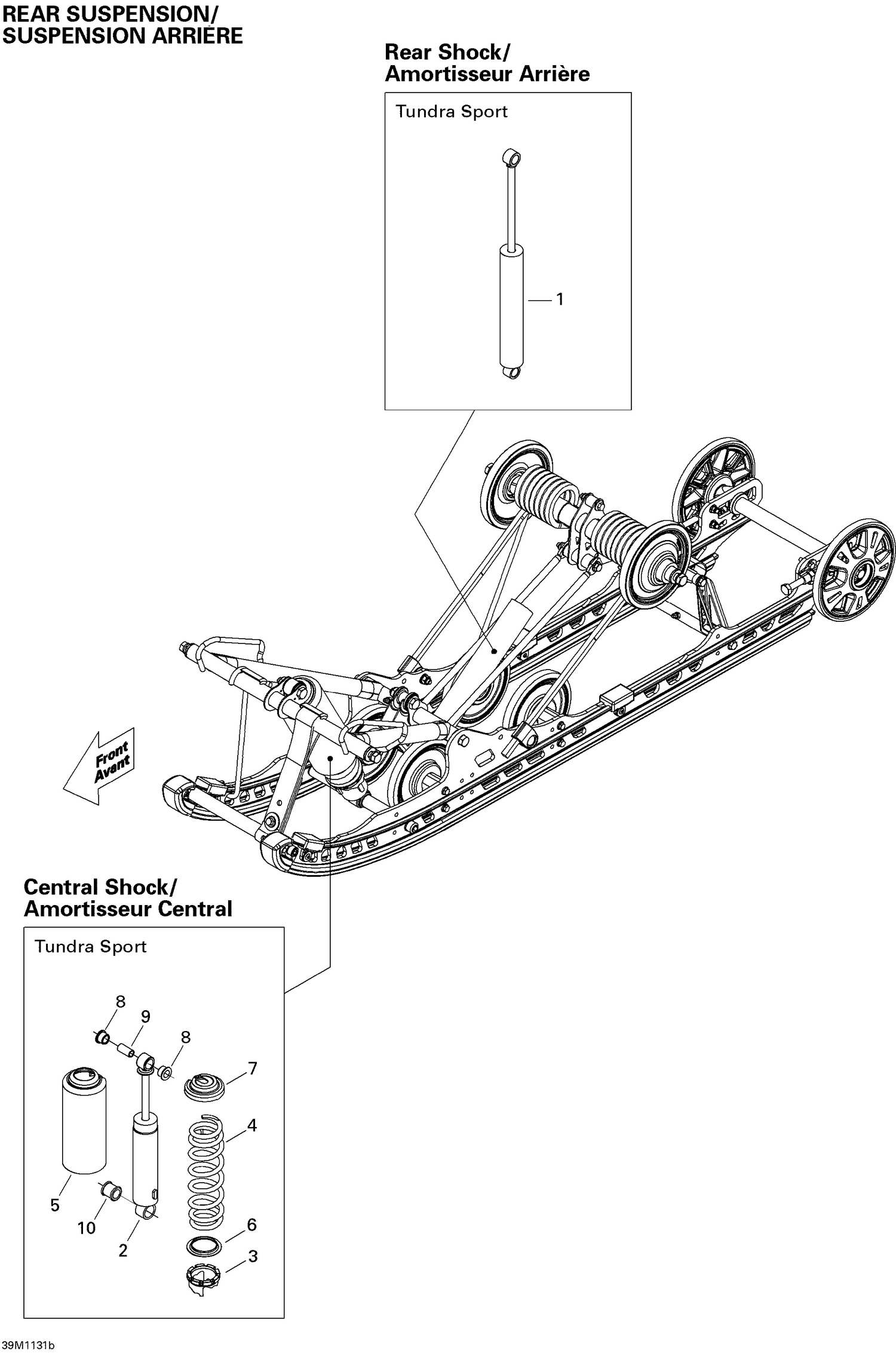 08- Rear Suspension Shocks Sport 137"