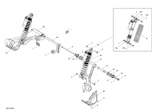 08- Rear Suspension X Model Schematic