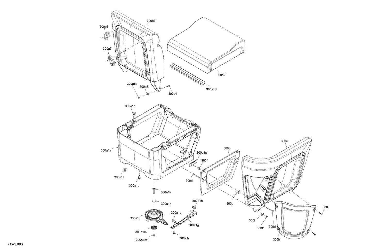 07- FURNITURE - Seat Corner Backrest (RH)