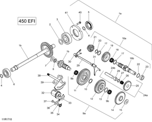 05- Gear Shift - 450 Efi Schematic