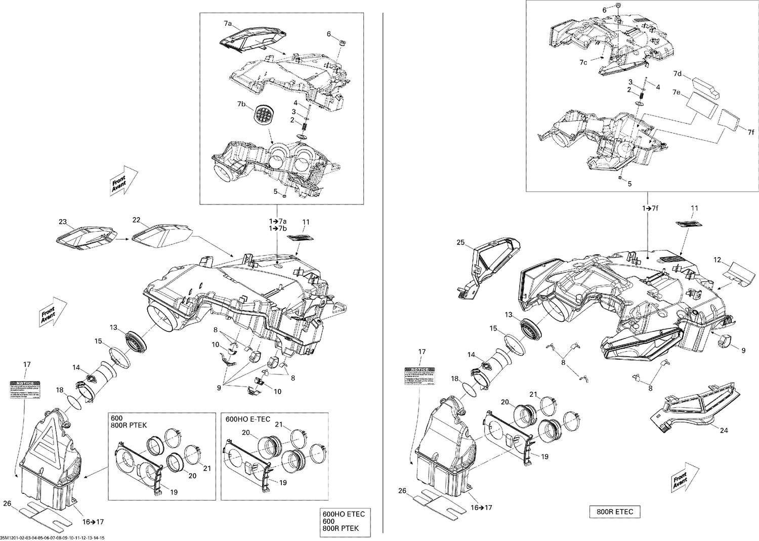 02- Air Intake System 600HO ETEC