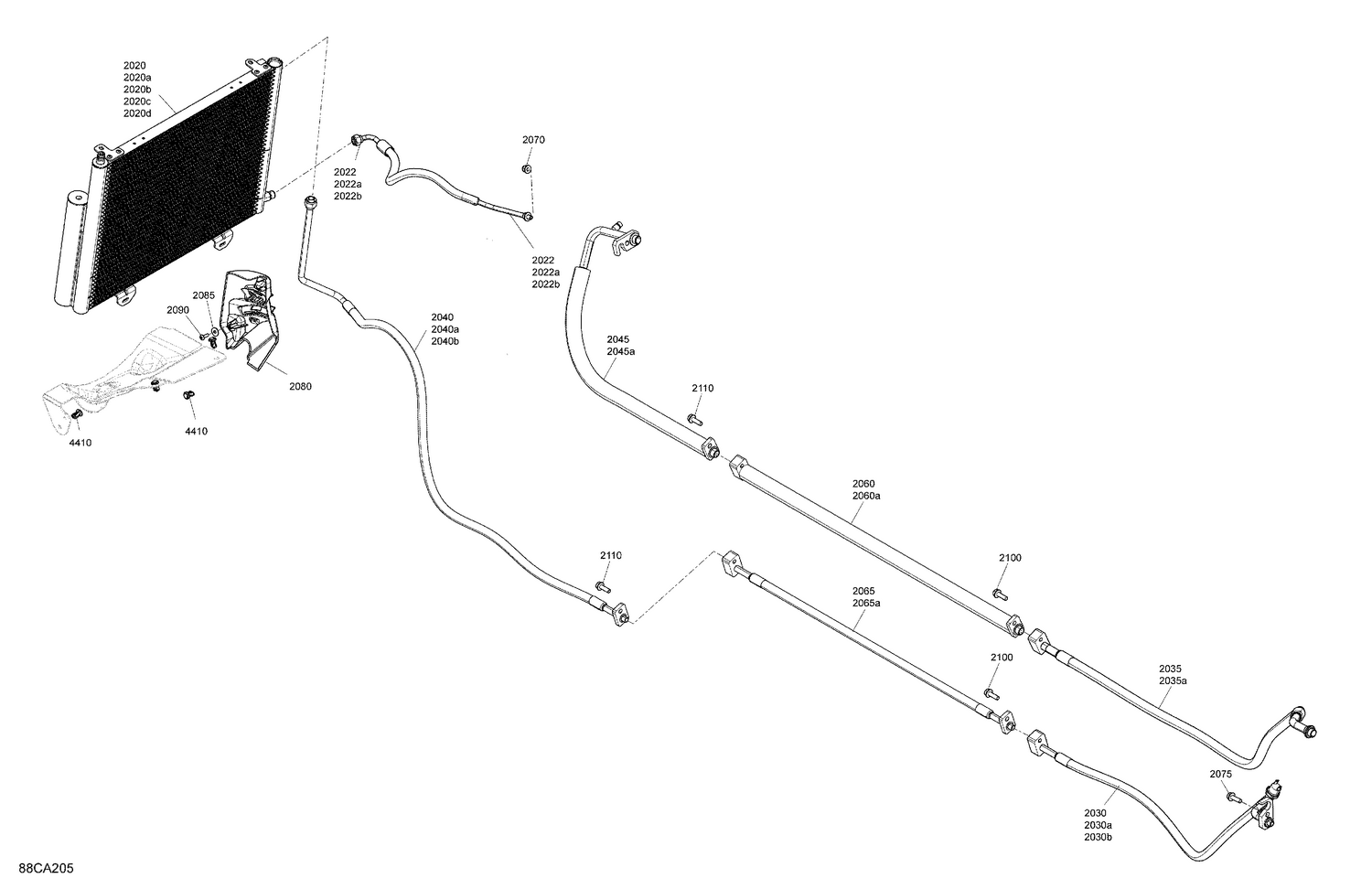 07- Body - Enclosure Cab - Air Conditioner Condenser