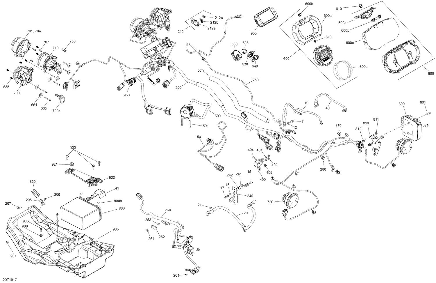 10- Electrical - 1000R EFI - Packages XTP, XMR & LTD