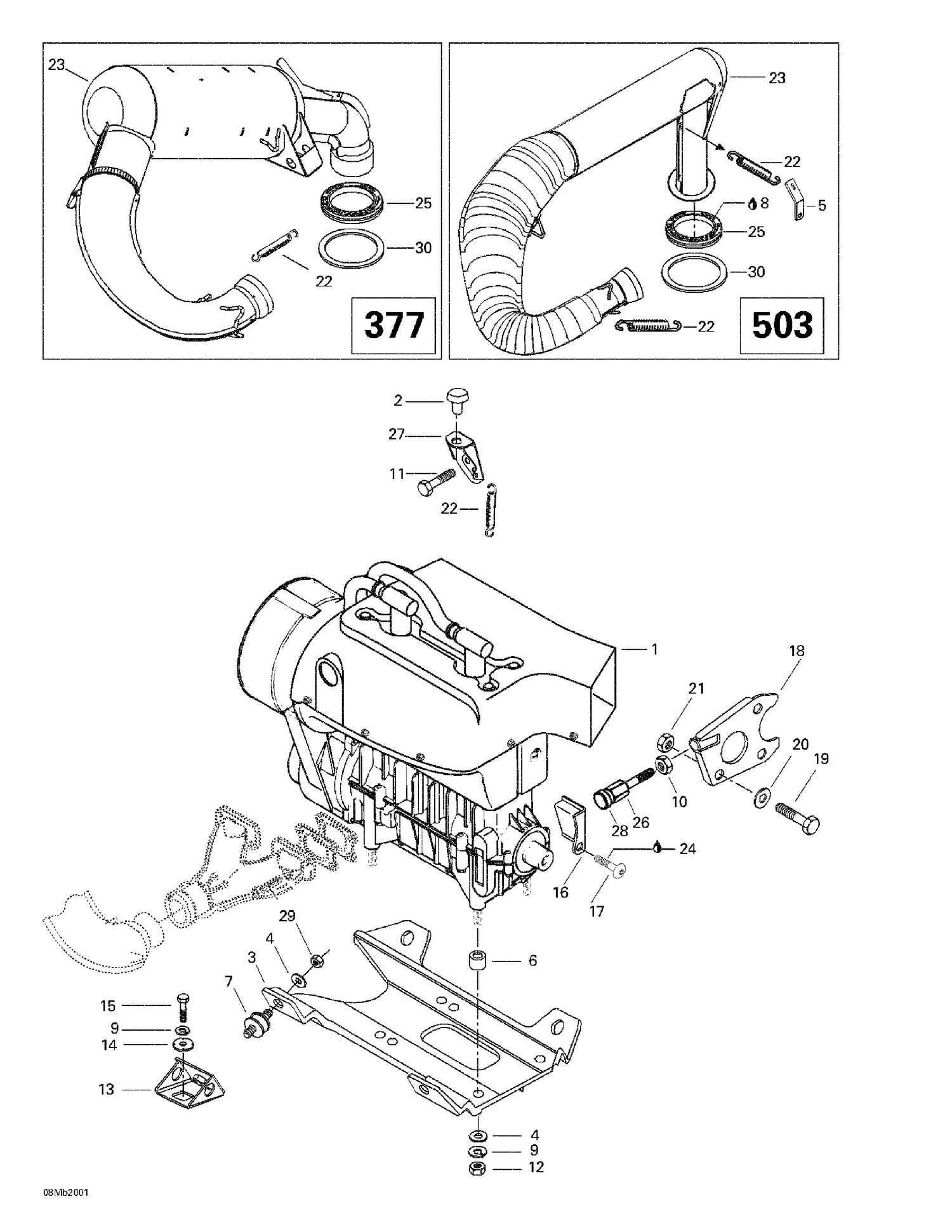 01- Engine Support And Muffler