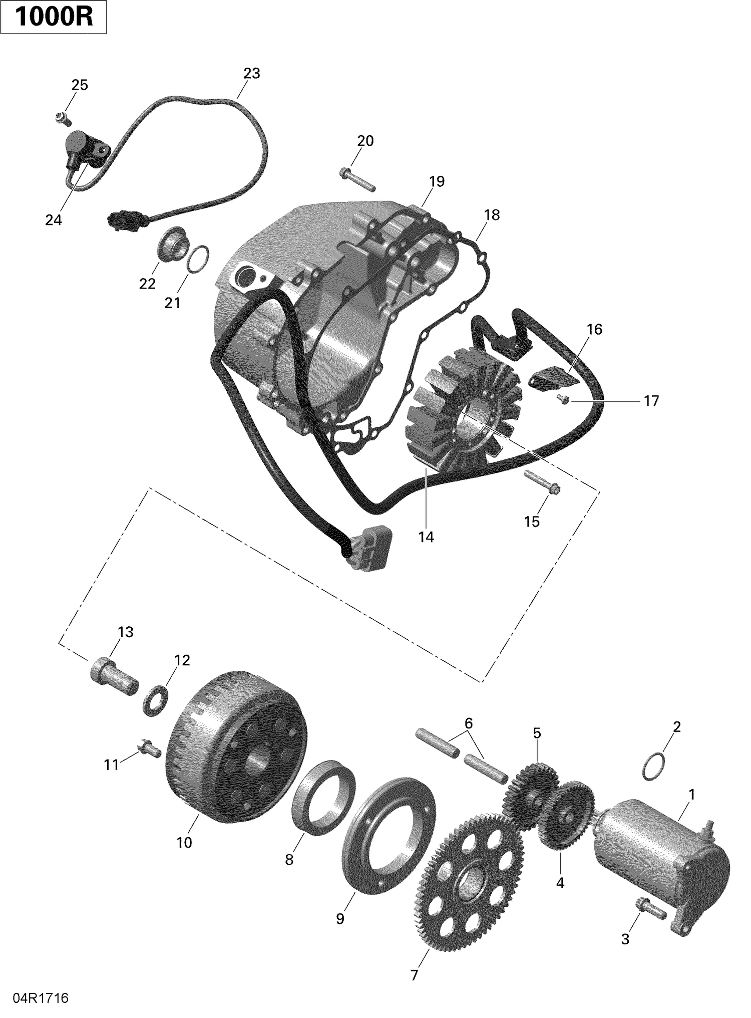 03- Magneto and Electric Starter - 1000R