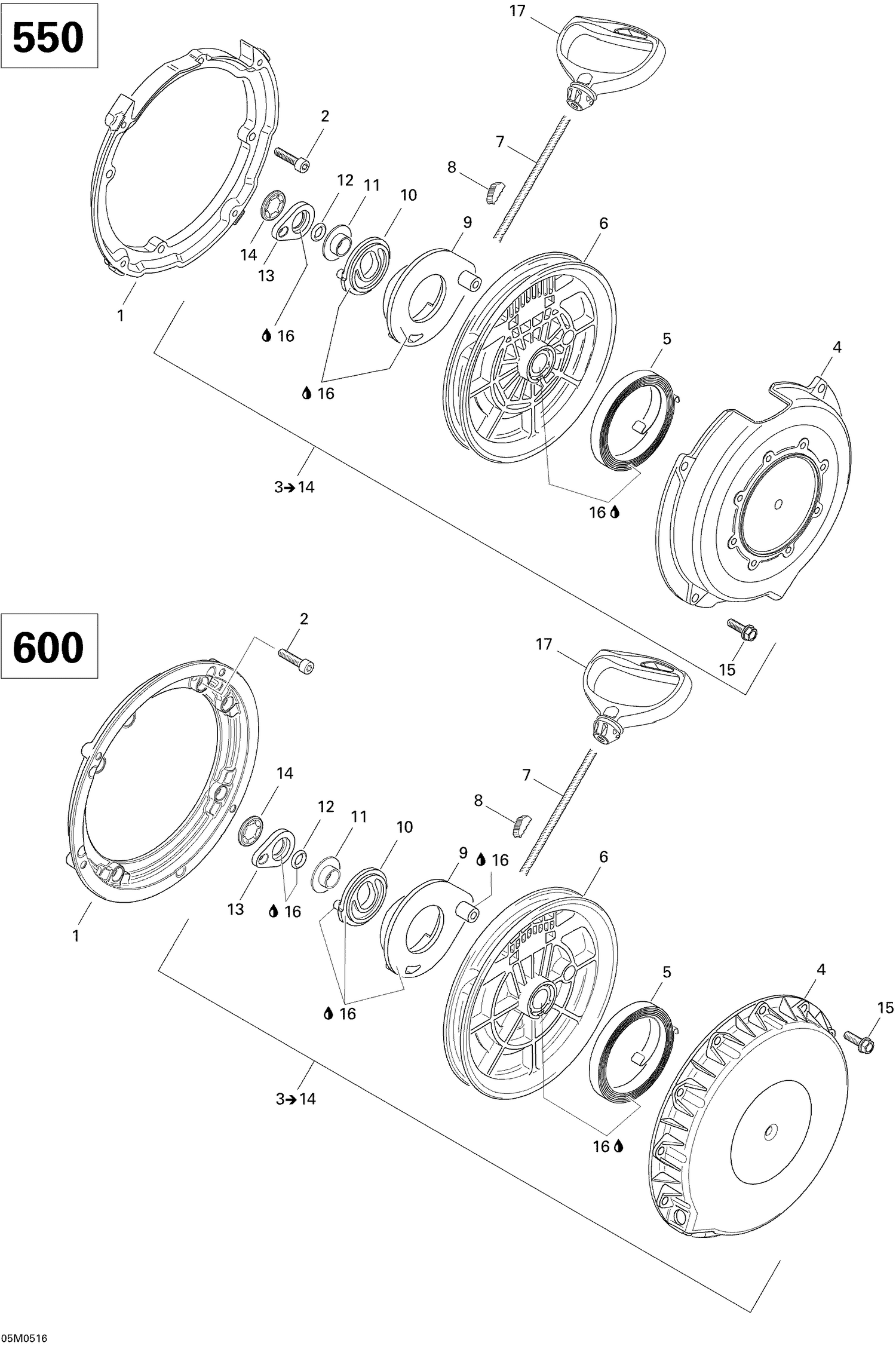 04- Rewind Starter 550F