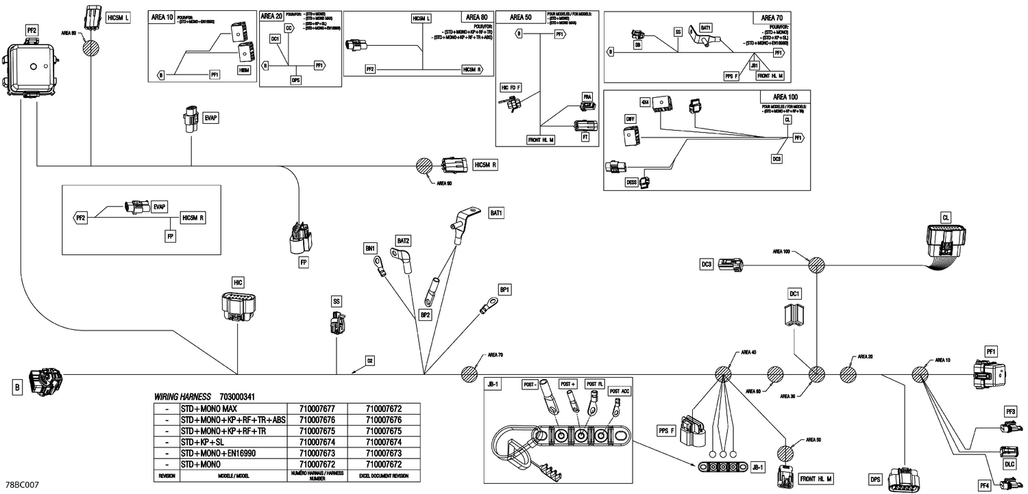 08- Electric - Main Harness - 710007677