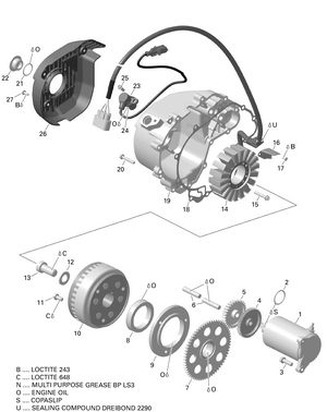 01- Rotax - Magneto And Electric Starter Schematic