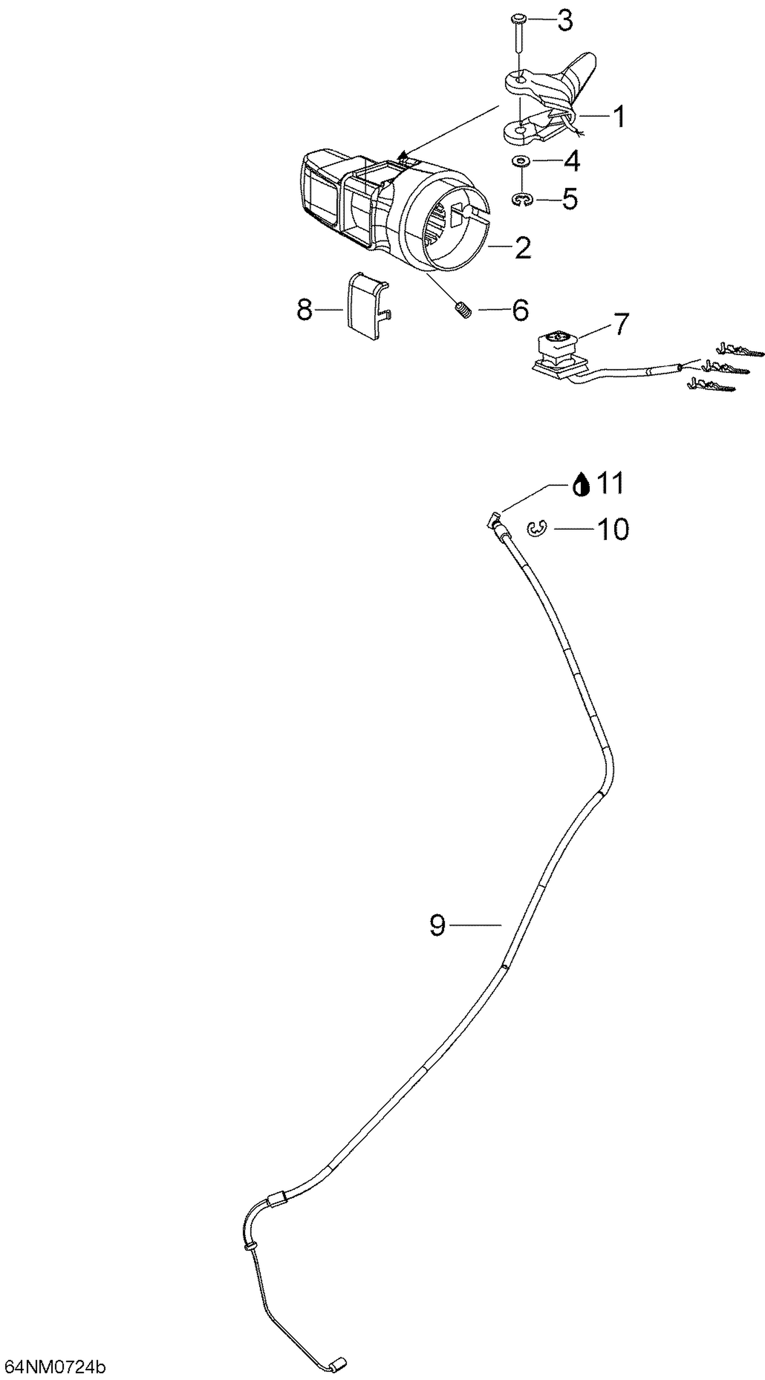 01- Throttle Handle And Housing