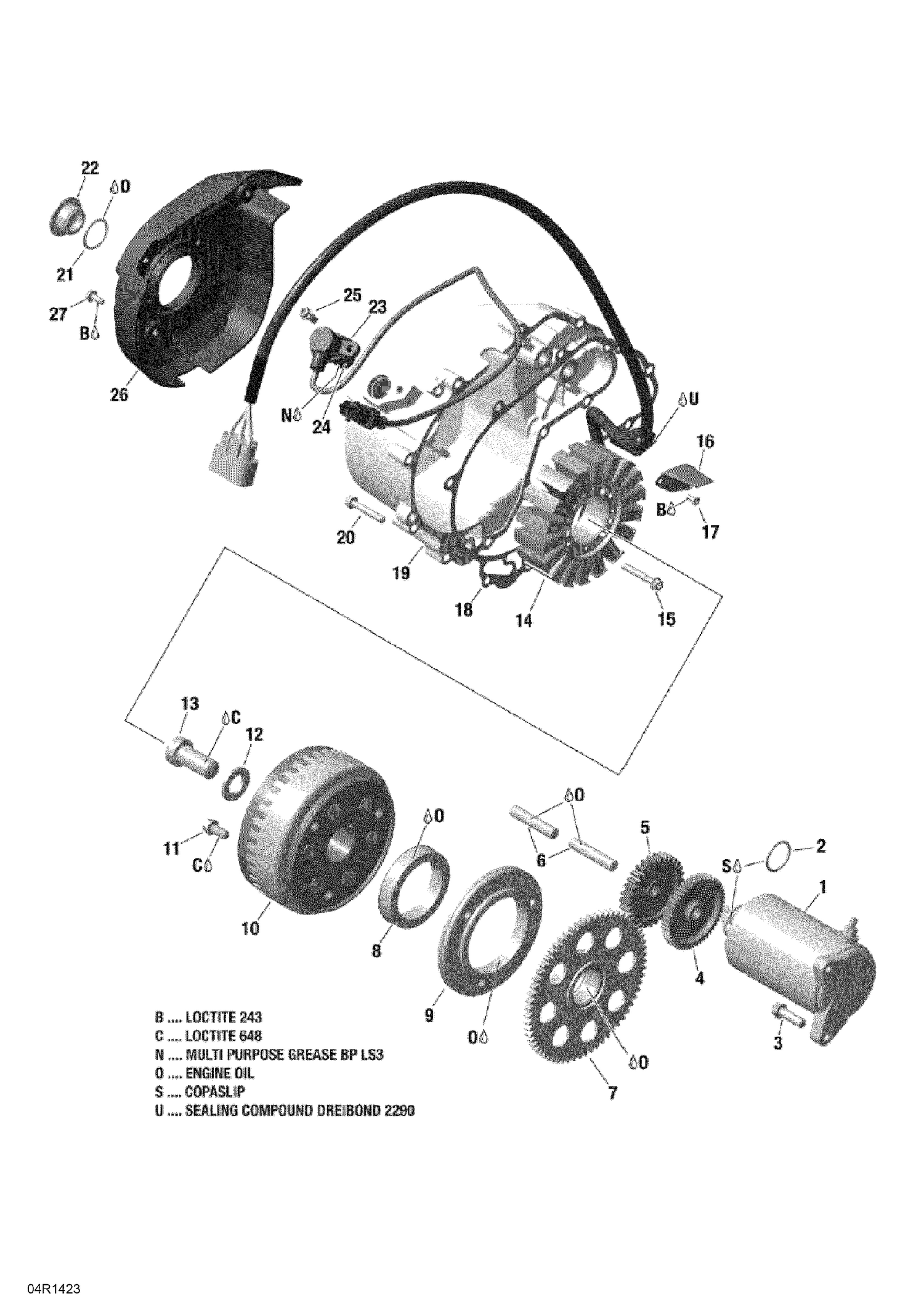 03- Magneto And Electric Starter _04R1423