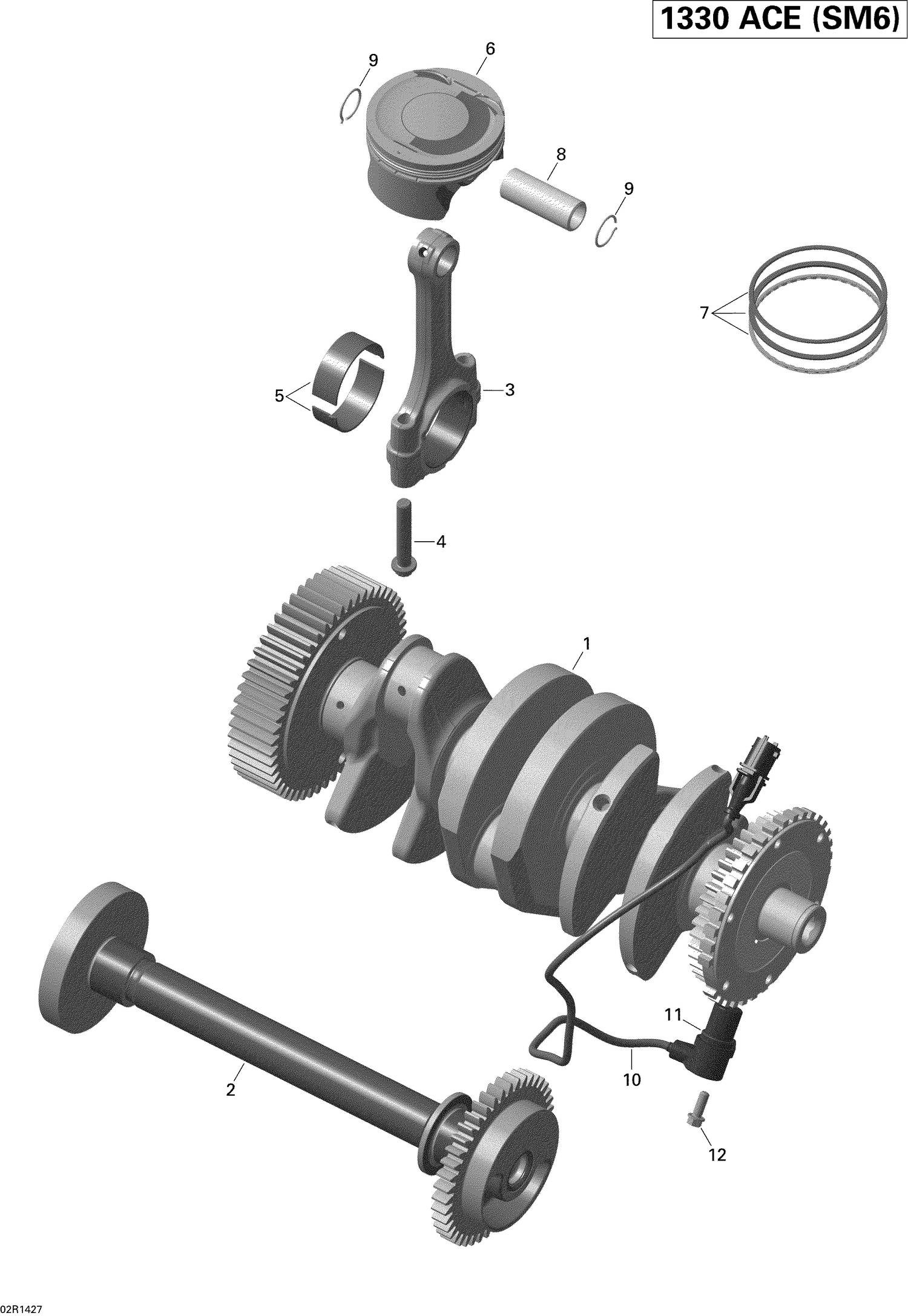 01- Crankshaft, Pistons And Balance Shaft