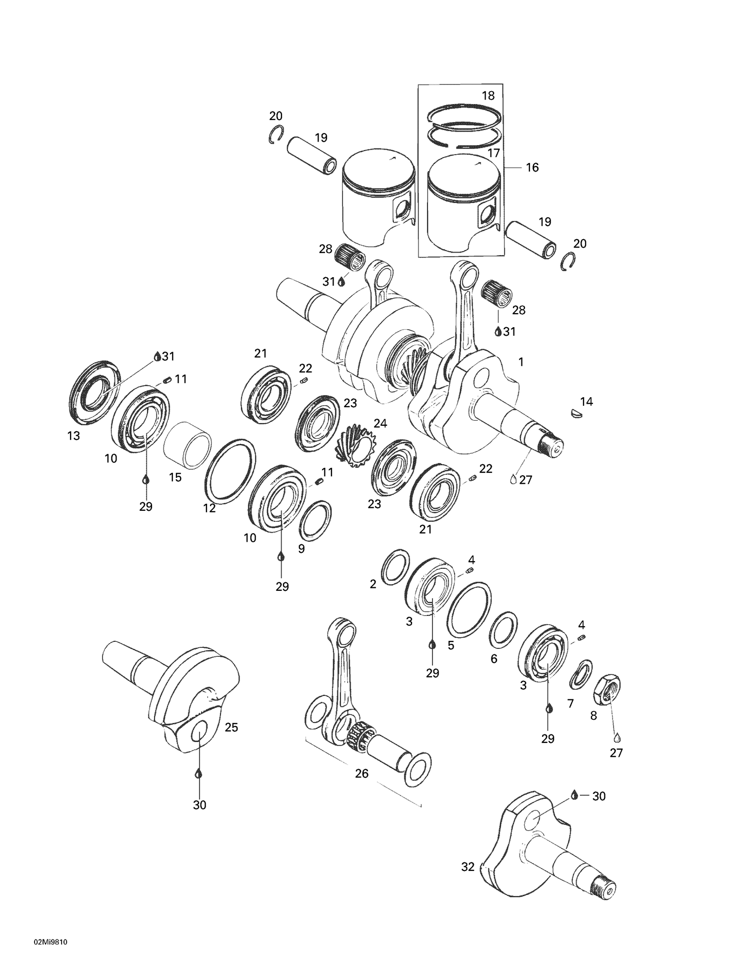 01- Crankshaft And Pistons