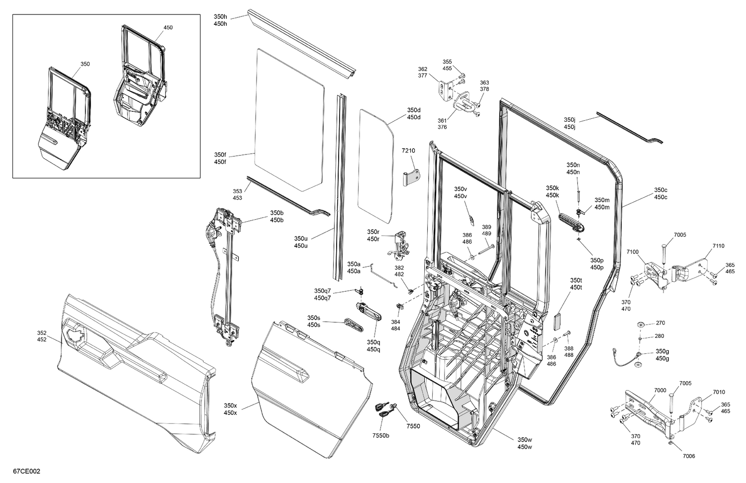 07- Enclosure Cab - Rear Doors