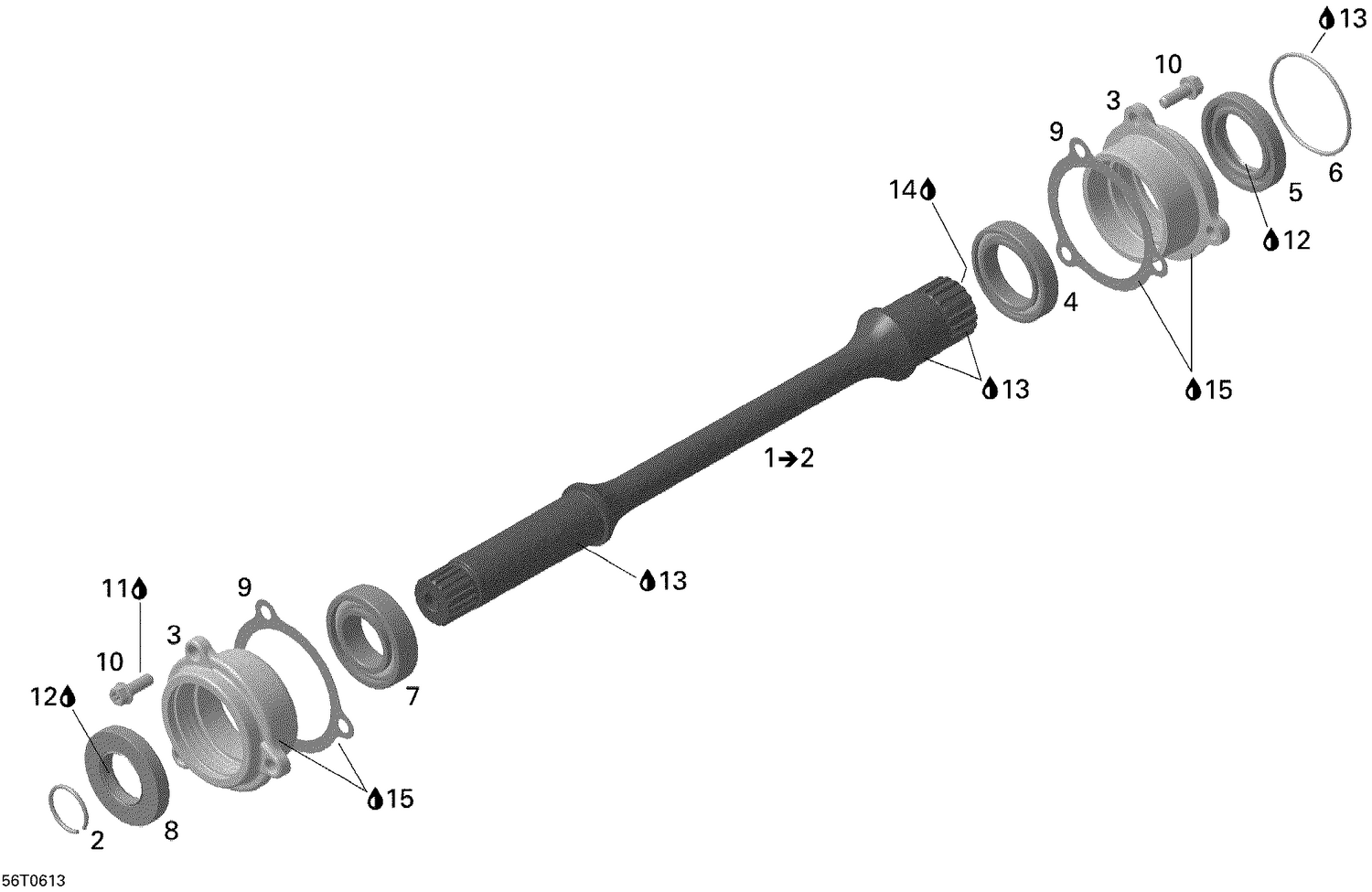 08- Drive Shaft (Up to engine number M6377191)