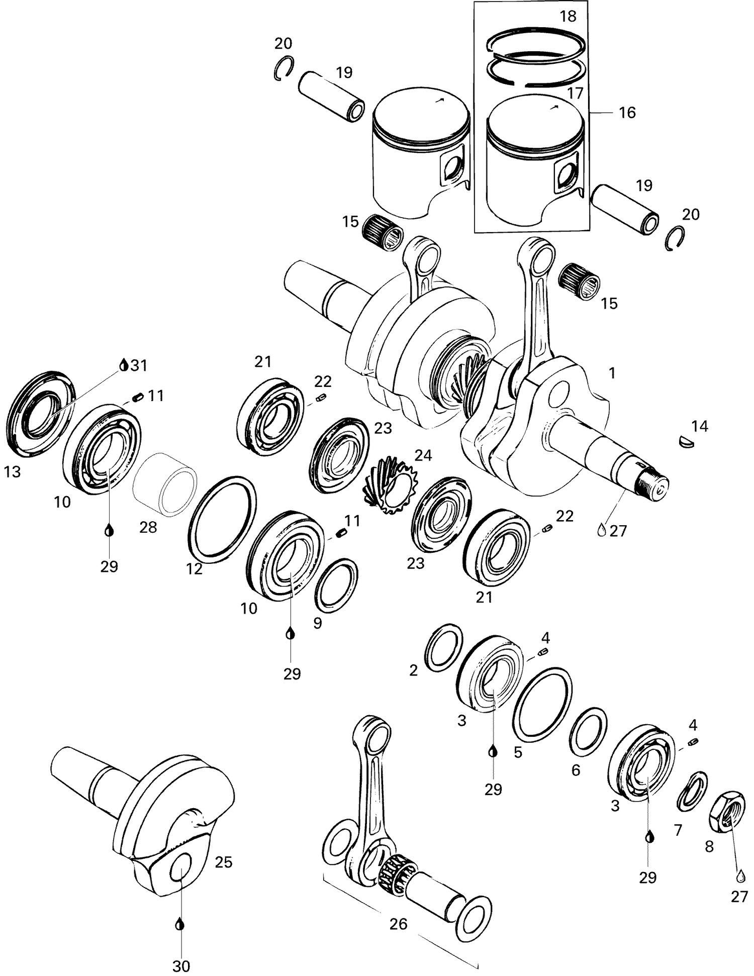 01- Crankshaft And Pistons