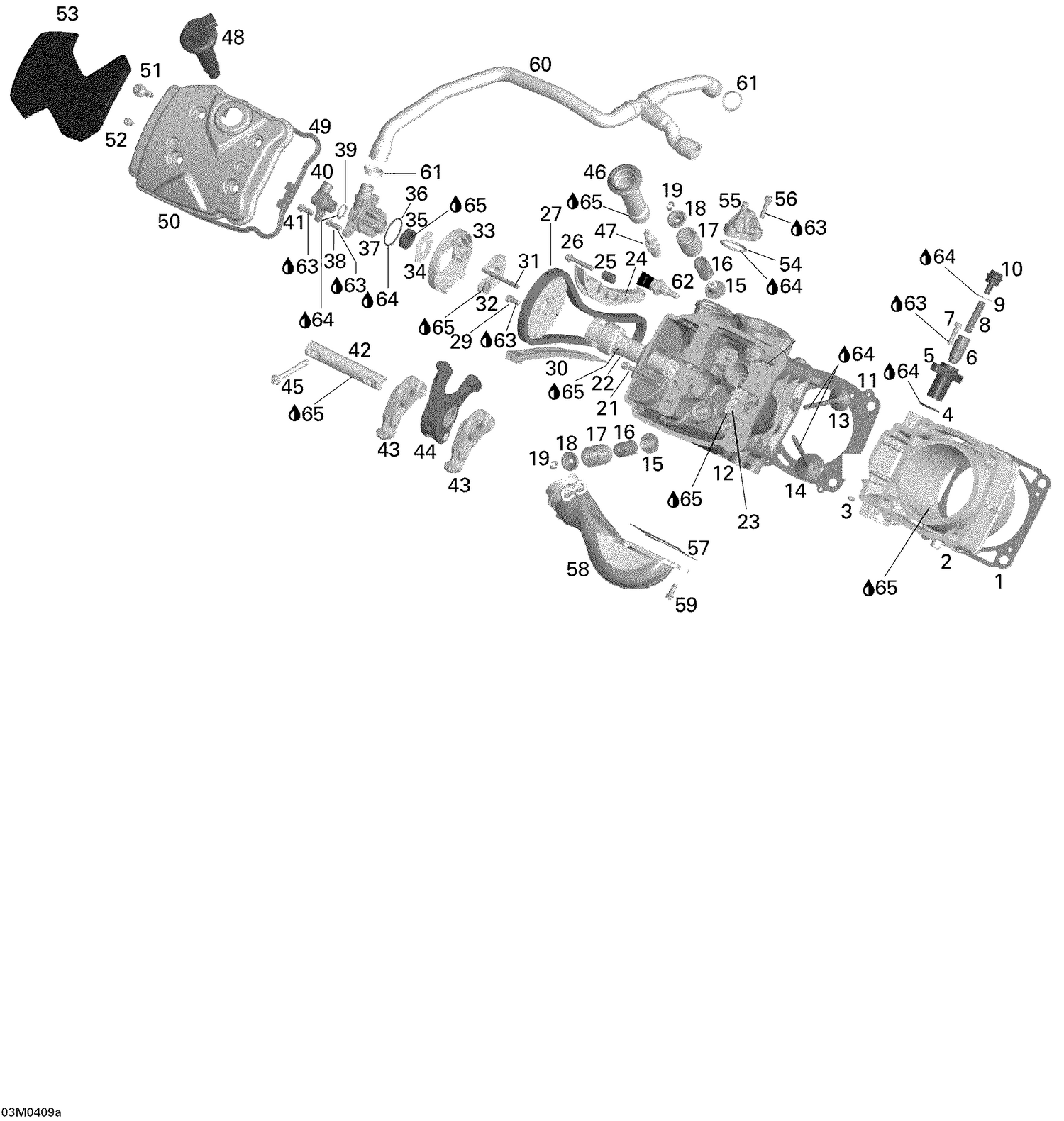 01- Cylinder and Cylinder Head - Front Side