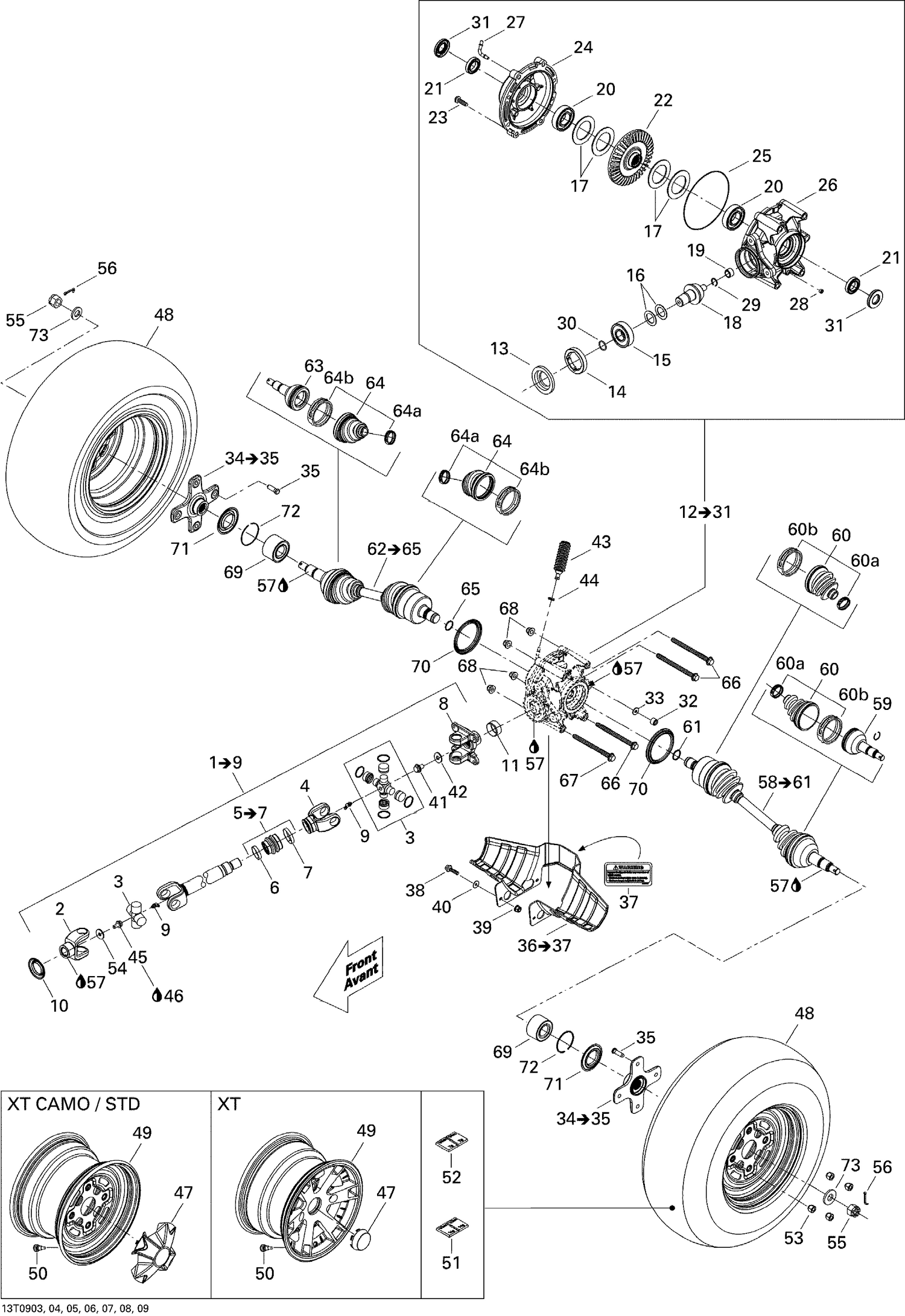 08- Drive System, Rear XT