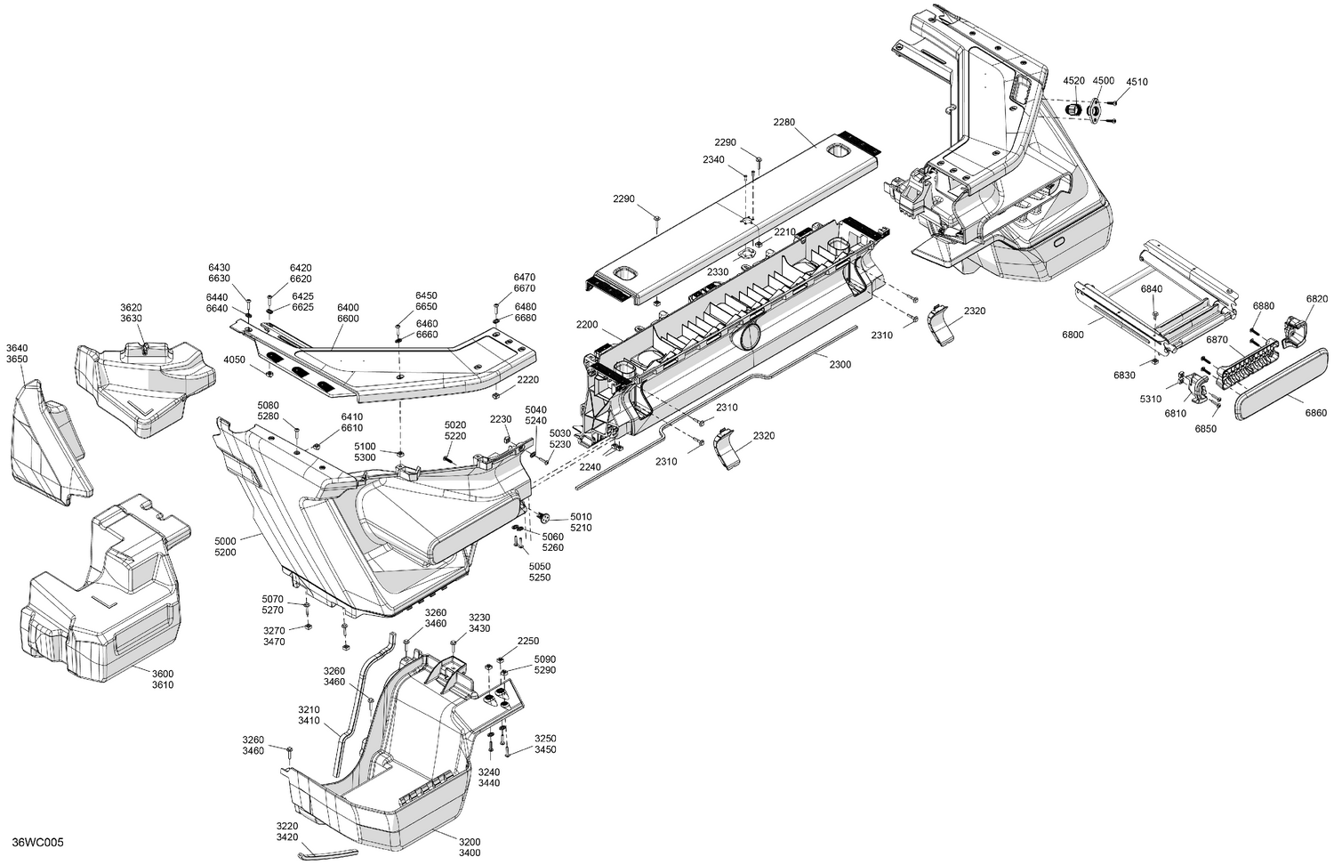 06- HULL - Rear Deflector Float and Rear Bumper