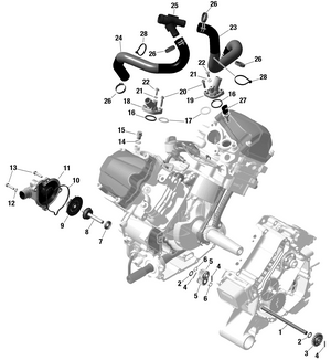 01- Rotax - Engine Cooling Schematic