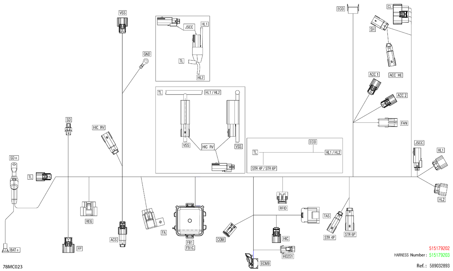 08- Electric - Main Harness - 515179202
