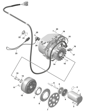 01- Rotax - Magneto And Electric Starter Schematic