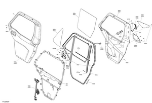 09- Cab - Front Door Schematic
