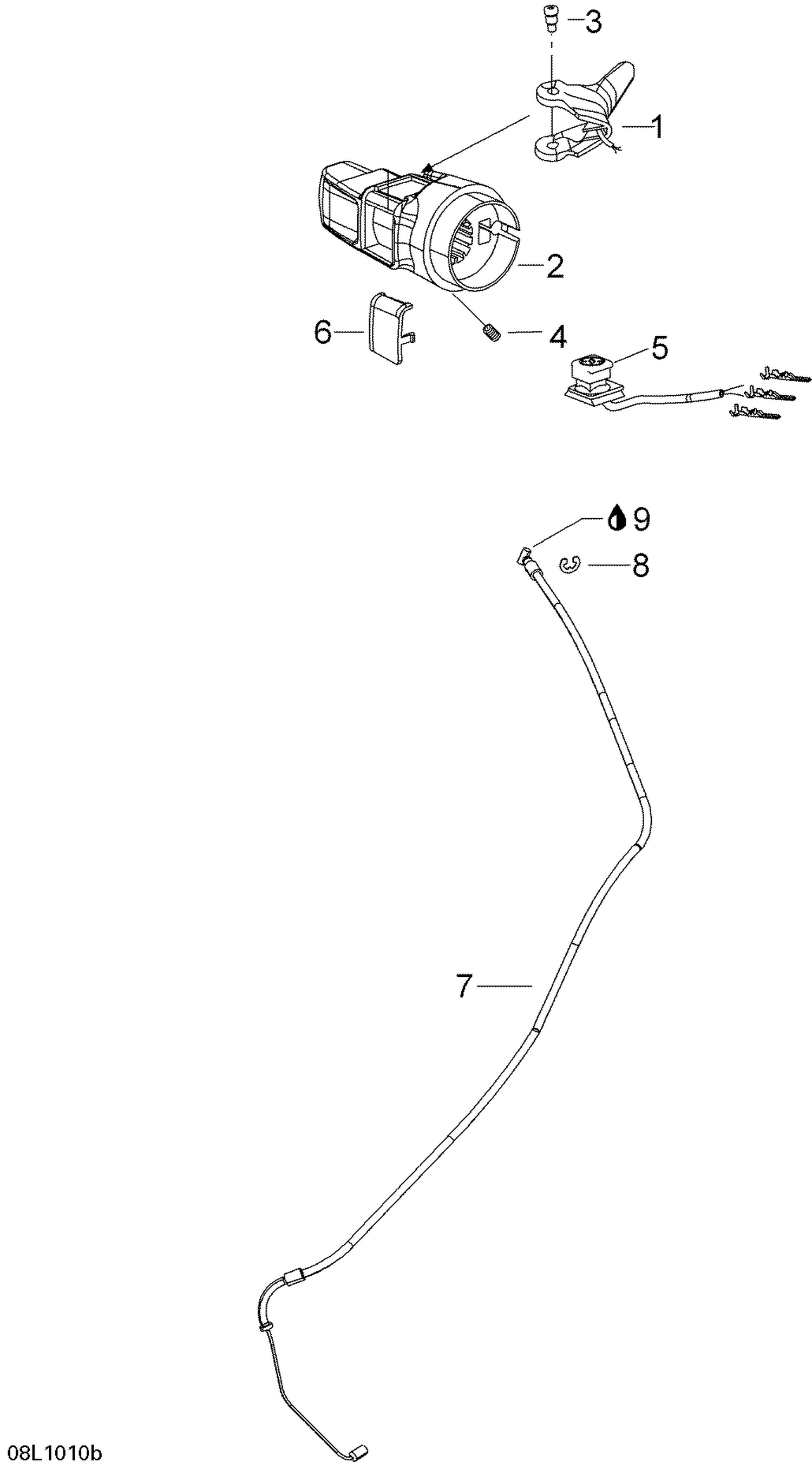 01- Throttle Handle And Housing